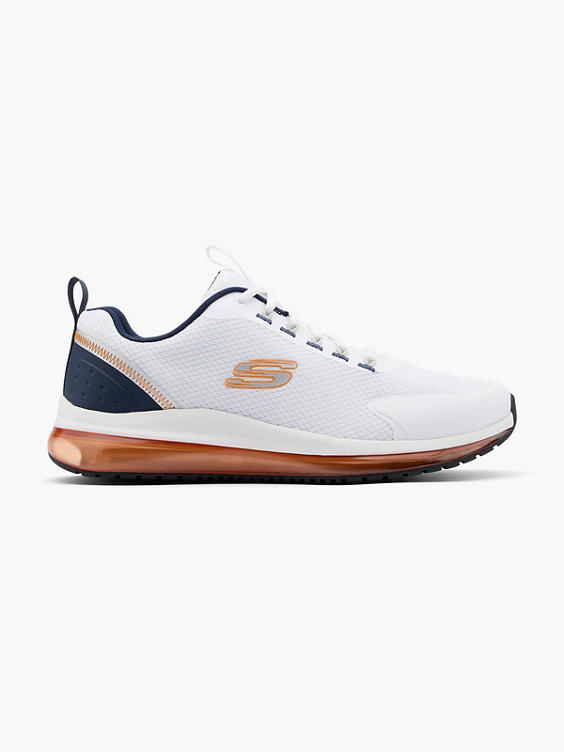 Solair Skechers White/Navy/Orange Memory Foam Trainers