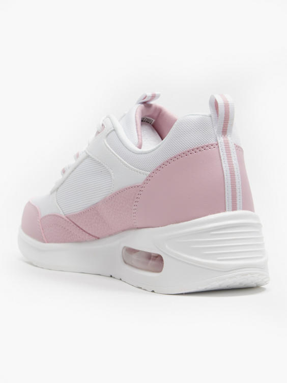 Wit/ roze sneaker memory foam