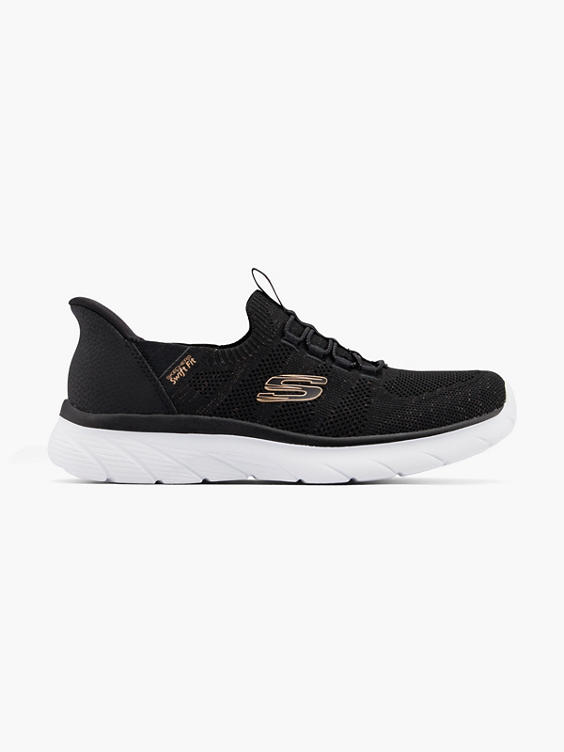 Swift Fit Hands Free Skechers Black/Gold Trainers
