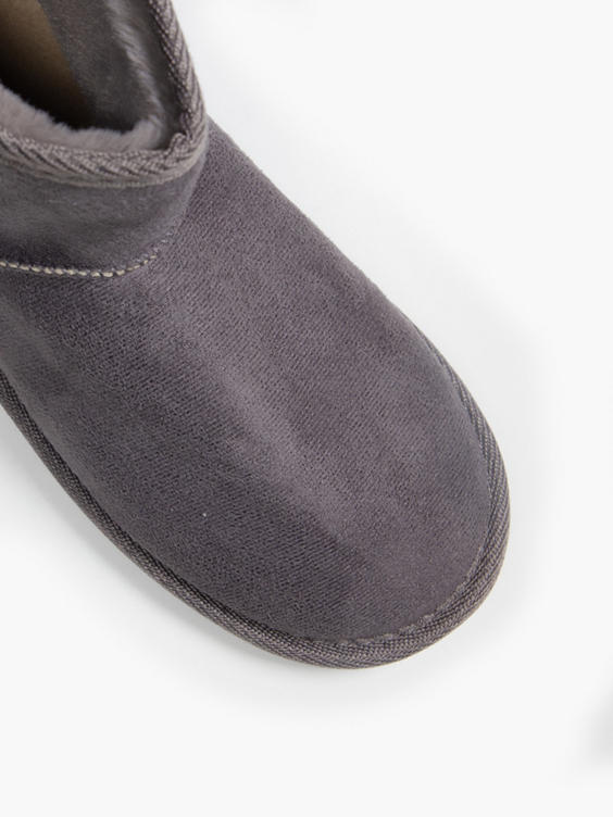 Ladies Grey Slipper Boots 
