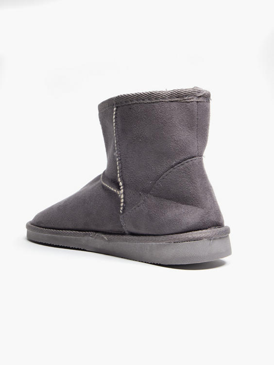 Ladies Grey Slipper Boots 