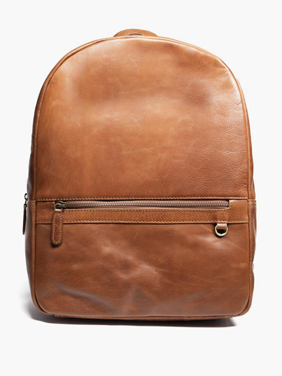Brown Leather Rucksack 