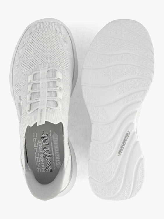 Witte sneaker Swift Fit - hands free memory foam 