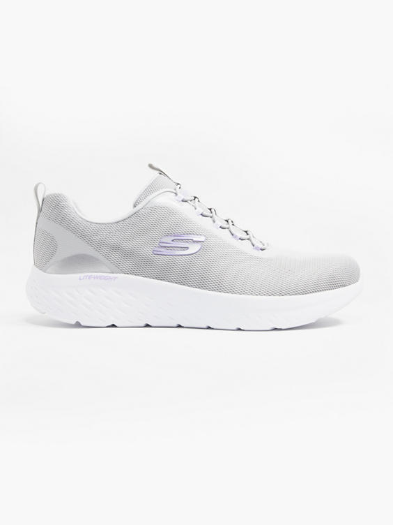 Lightweight Skechers Lilac/Grey Trainers
