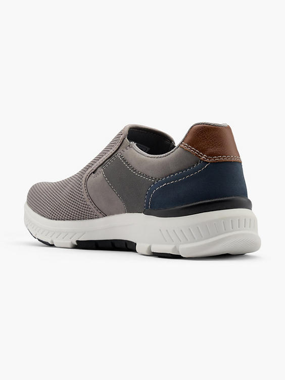 Grey Slip On Casual Shoes