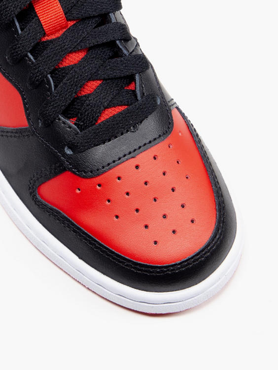 Teen Court Borough Mid 2 Red/Black Trainers