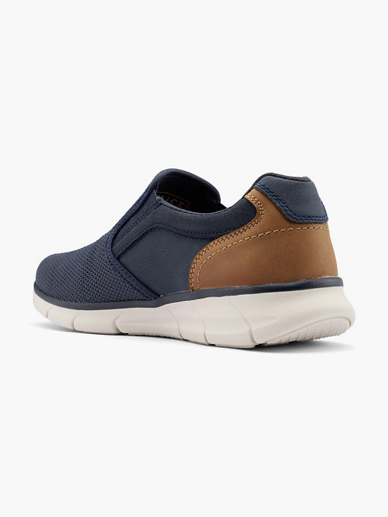Navy Casual Slip On Trainers