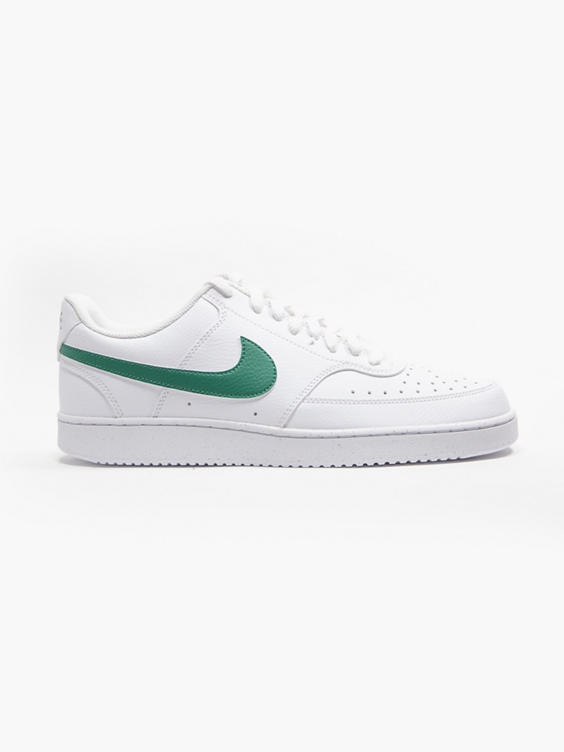 White/Green Court Vision Low Trainers