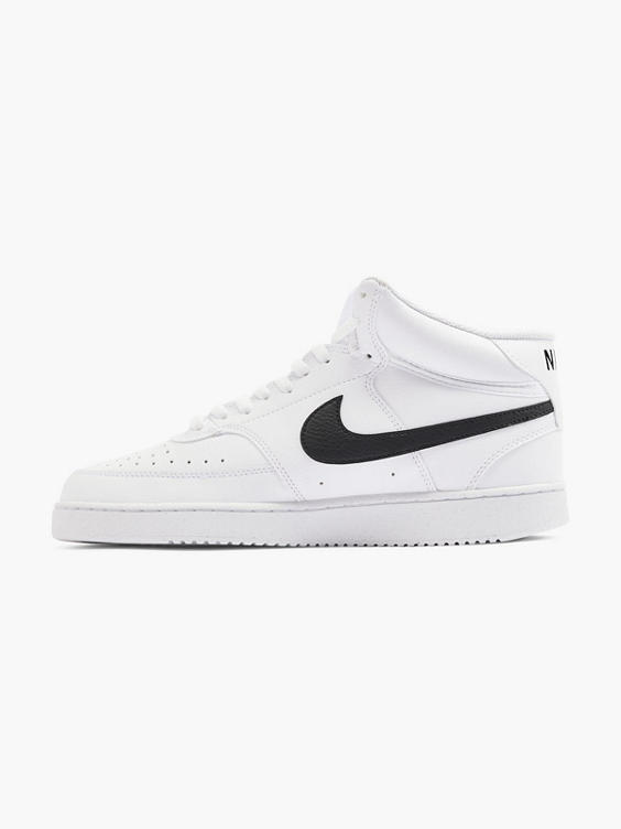 White/Black Court Vision Mid Trainers