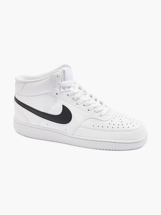 White/Black Court Vision Mid Trainers