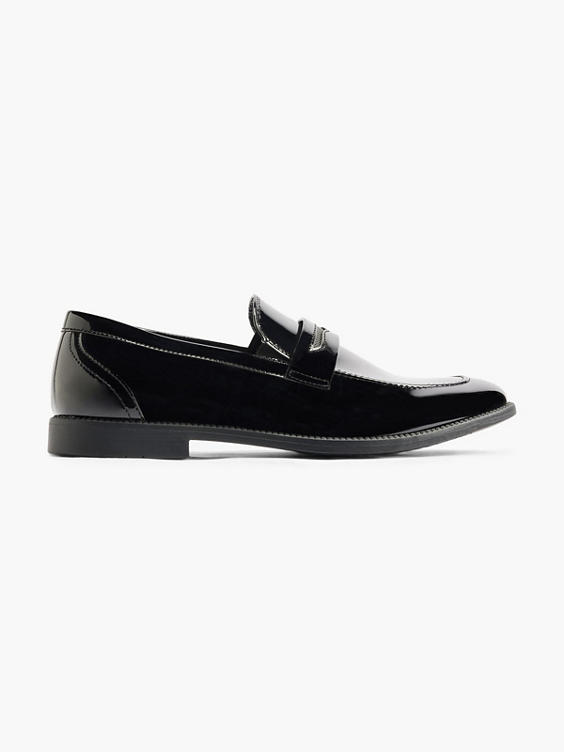 Black Patent Loafer Slip On Formal Shoes