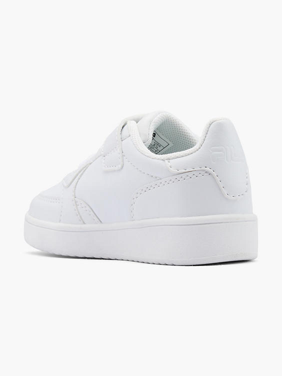 Infant White Court Velcro Trainers