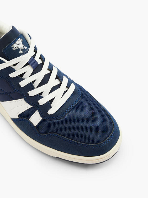Navy Lace Up Trainers