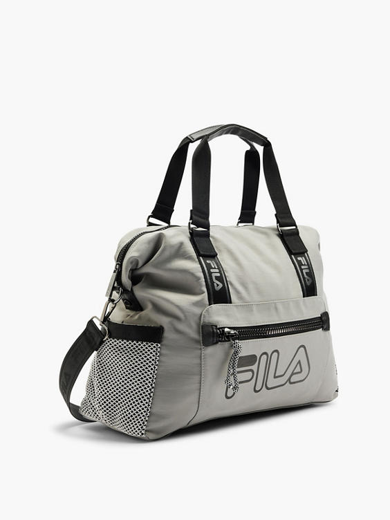 Grey and Black Fila Shoulder Bag