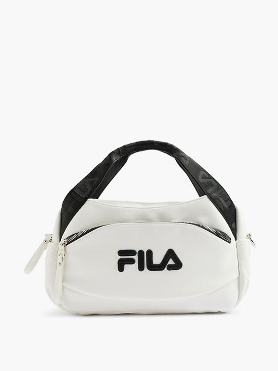 Fila White Handbag with Adjustable Shoulder Strap 