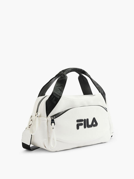 Fila White Handbag with Adjustable Shoulder Strap 