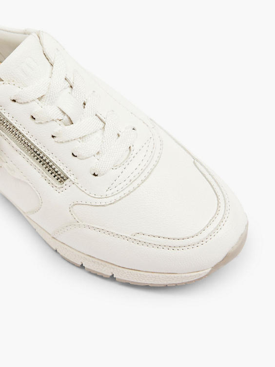 Witte leren comfort sneaker