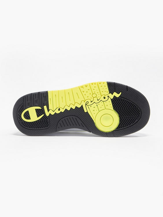 (Champion) Junior Rebound Heritage White/Black/Yellow Trainers in