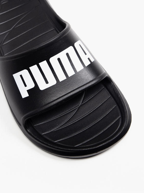Ladies Puma Black Divecat Slides 