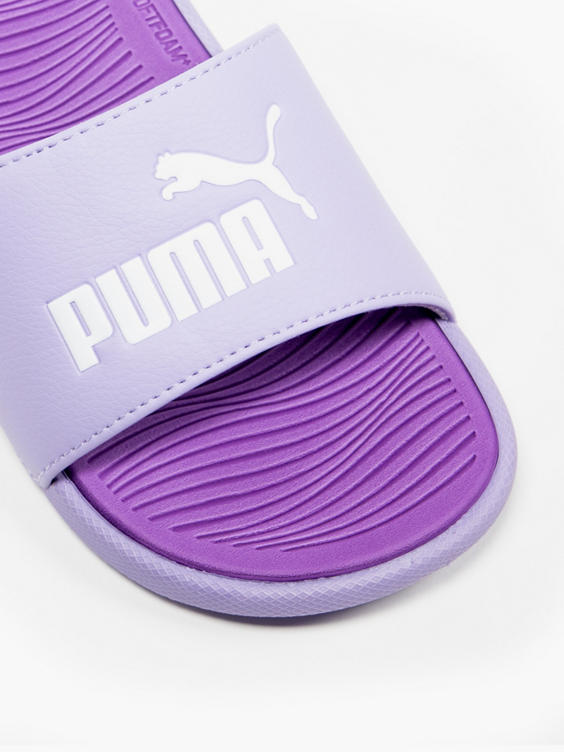Puma Teens Cool Cat Slides Purple