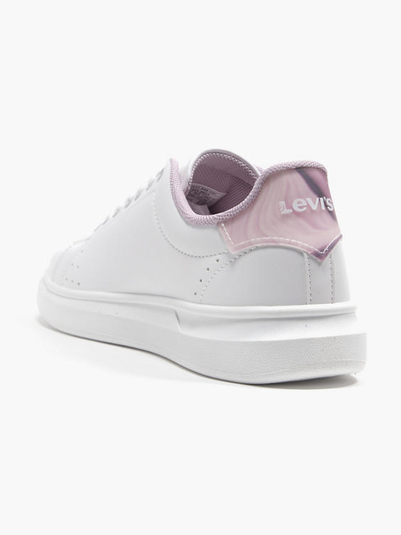 Women's Levi's White/Pink Cupsole Trainer