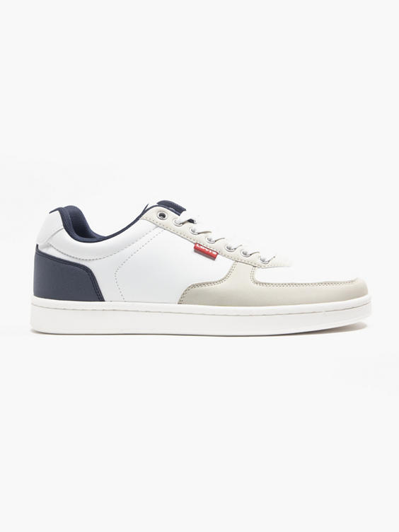 Reece Navy/White Lace Up Casual Trainers
