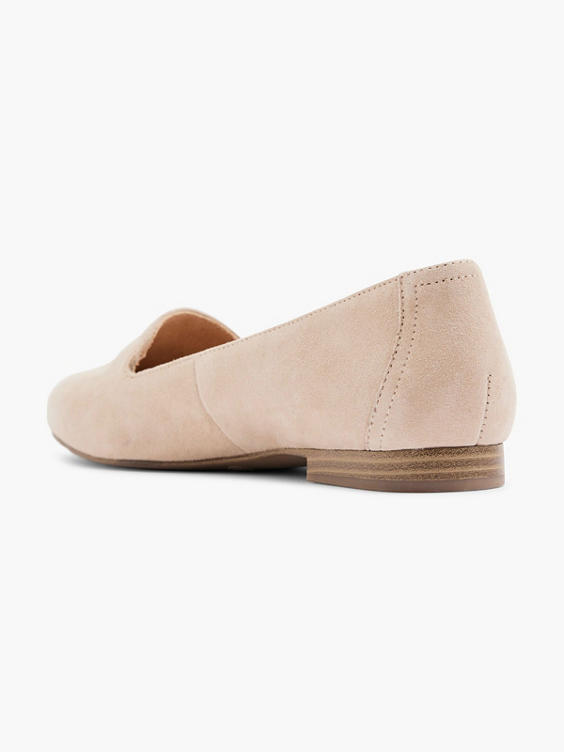 Sand Leather Flat Moccasin 