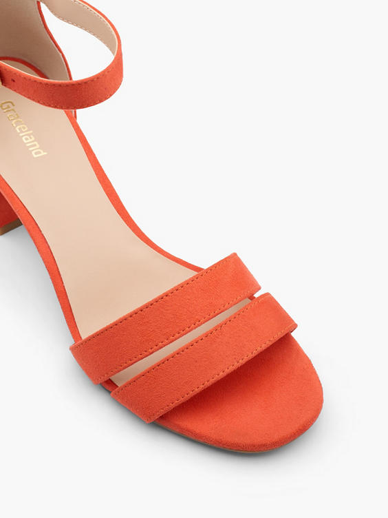 Oranje sandalette