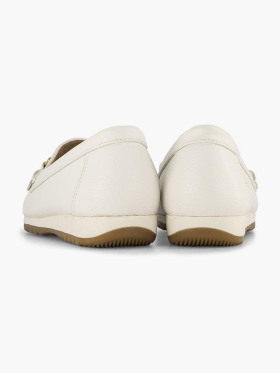 Witte comfort loafer sierketting