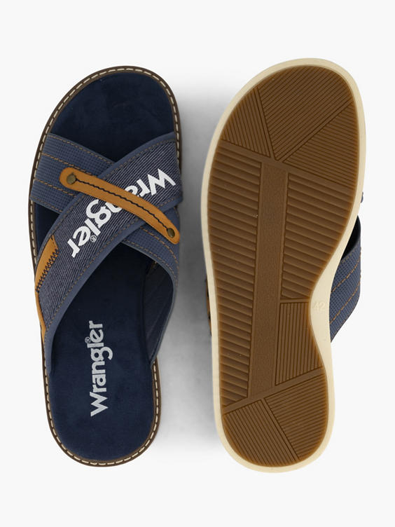 Blauwe slipper