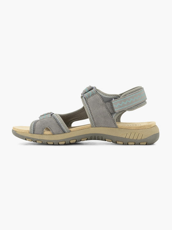 Grijze comfort sandaal