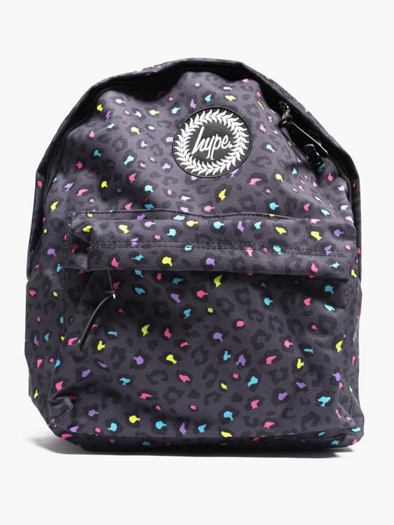 Hype Hype Girls Black Mini Leopard Backpack in Multicoloured DEICHMANN