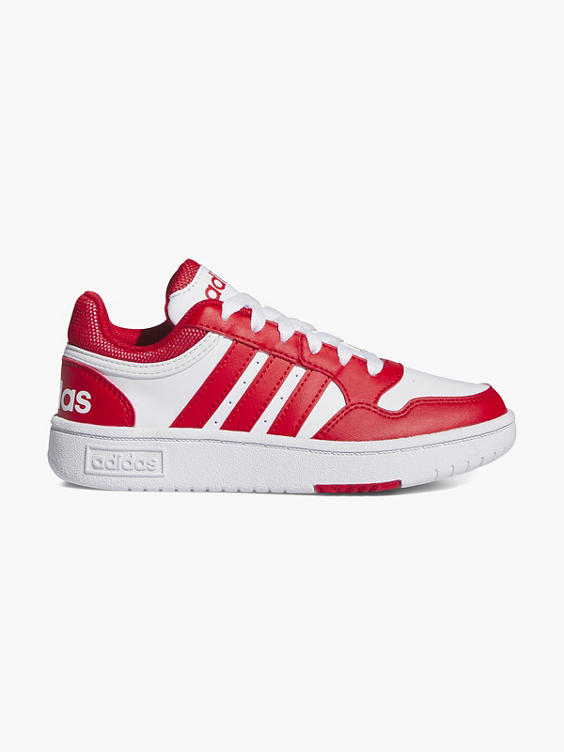 Teen Hoops 3.0 White/Red Trainers