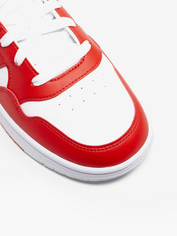 Teen Hoops 3.0 White/Red Trainers