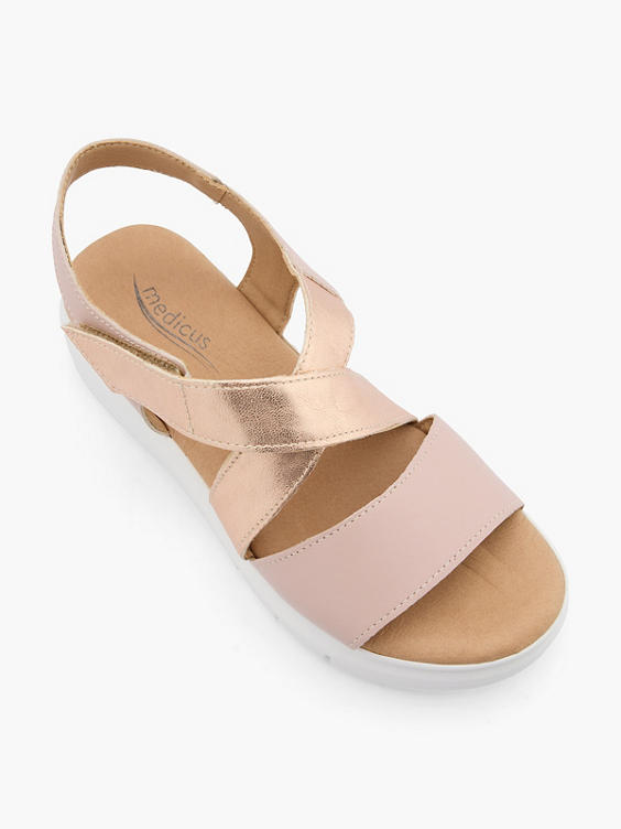 Gouden comfort sandaal