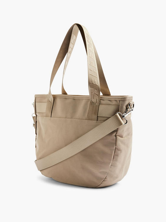Khaki Skechers Tote Bag with Removable Strap