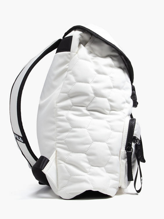 Fila White Quilted Backpack 