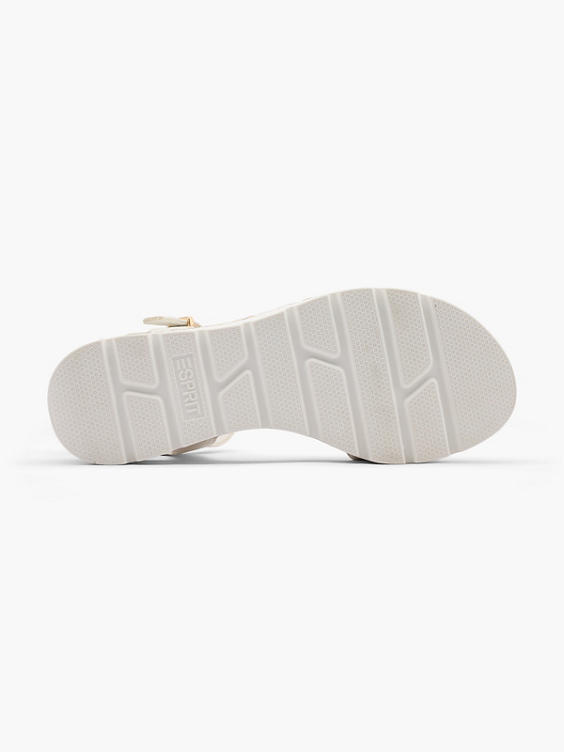 Witte platform sandaal