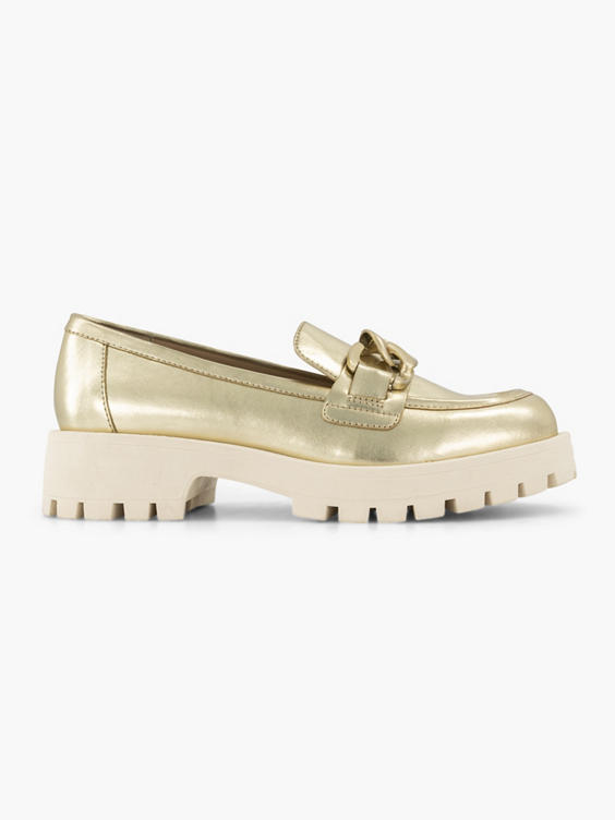 Gouden chunky loafer