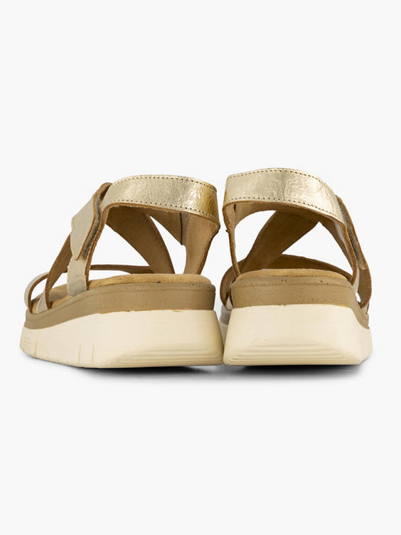 Gouden comfort sandaal