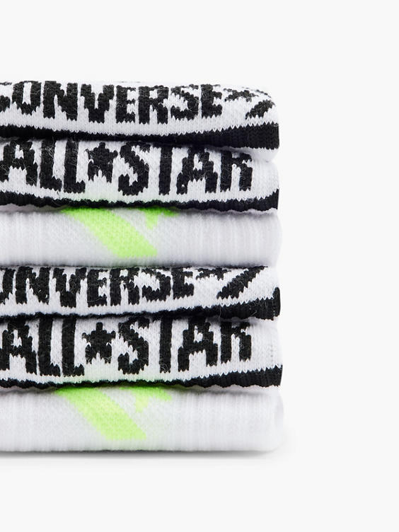 Witte sneakersokken mt 23-34 3 pak  
