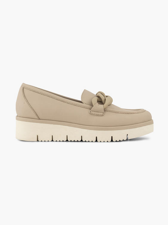 Beige chunky loafer 