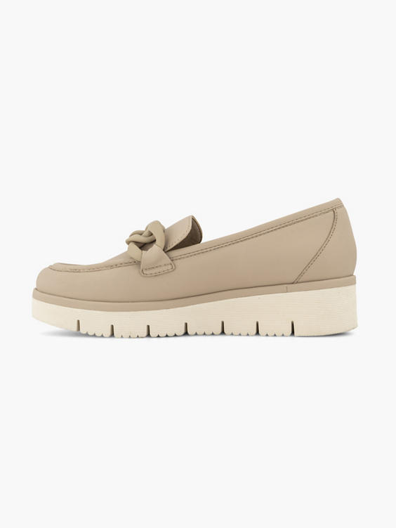Beige chunky loafer 
