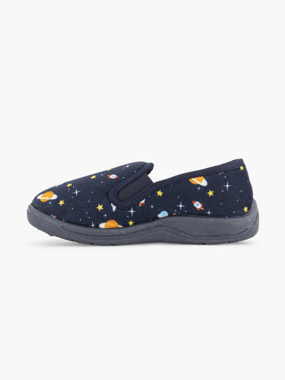 Blauwe pantoffel