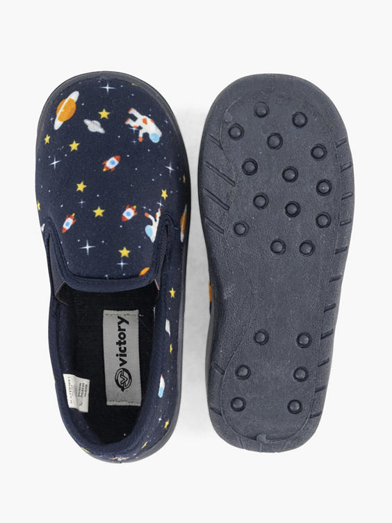 Blauwe pantoffel