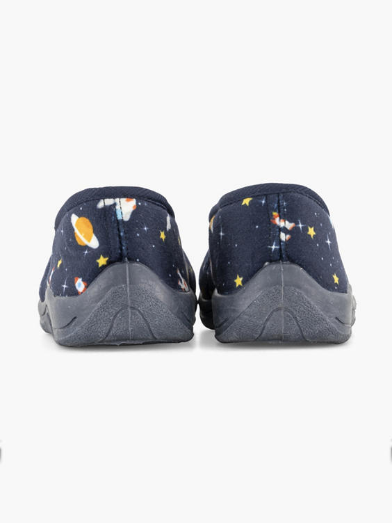 Blauwe pantoffel