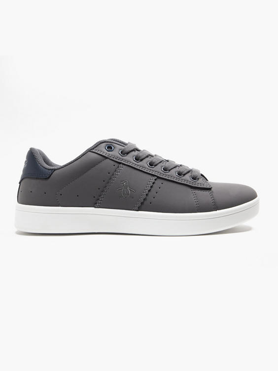 Steadman Grey Lace Up Casual Trainers