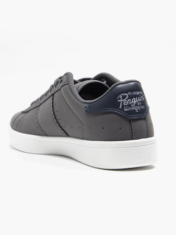 Steadman Grey Lace Up Casual Trainers