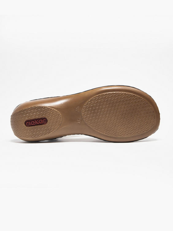 Tan and Navy Rieker Comfort Sandal 