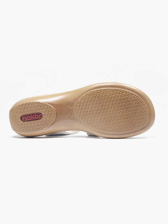 Rieker White Velcro Comfort Sandal 
